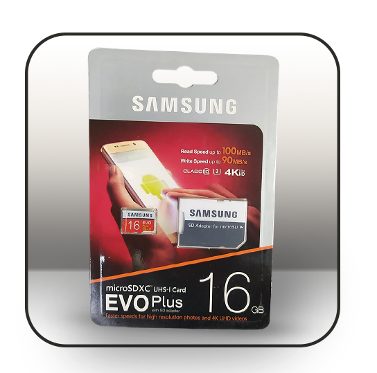 Samsung MicroSDXC Evo Plus 16GB карта памяти флешка
