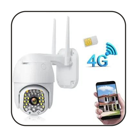 Камера видеонаблюдения с симкартой 4G.  Модель P23.  5MP c обратной связью и режимом ночной съемки.