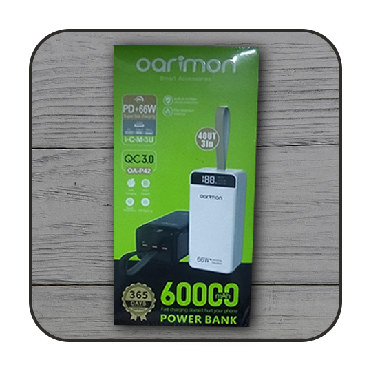 Power bank Oarimon 60000 mAh
