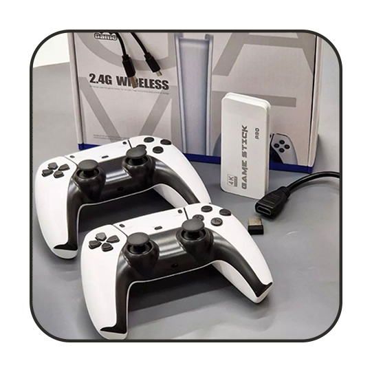 Игровая приставка Game Stick. Объем оперативной памяти 256 МБ. Количество жёсткого диска 64 ГБ. Количество игр 20000 шт. Цвет белый.