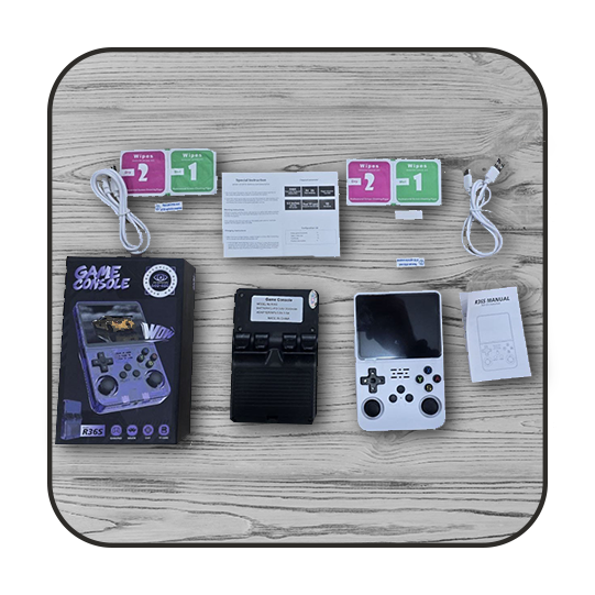 Портативная игровая приставка Anbernic RG35XX Plus 64gb. Transparent black